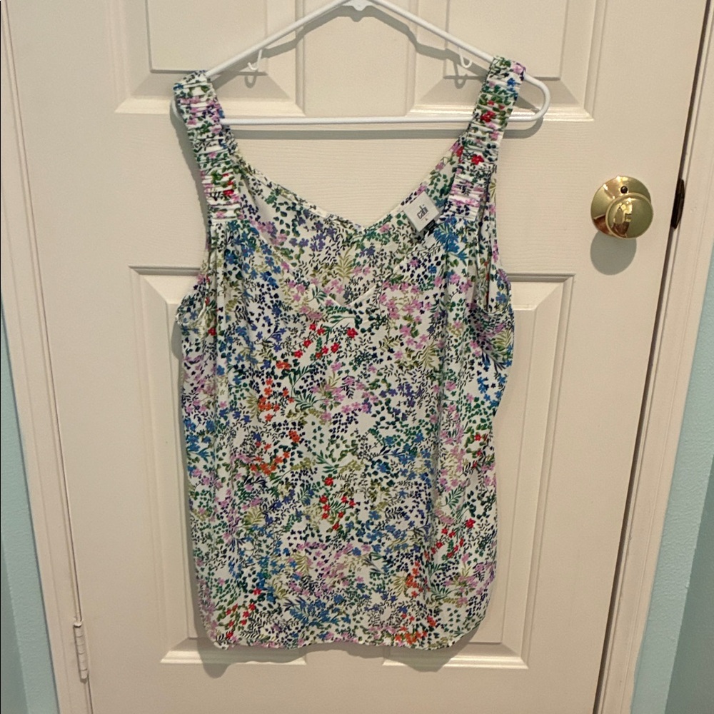 CAbi Multicolor Floral Women's Blouse